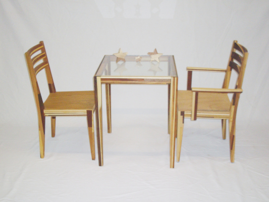 Restholzmöbel Tisch & Stühle